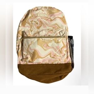 Back Pack Aeropostale Pink And Cream Marble Print NWT